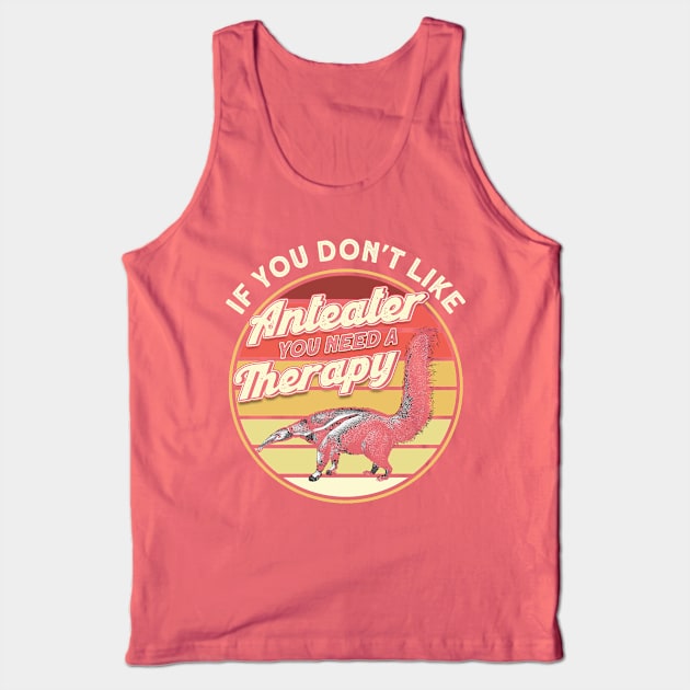 Zoo Animal Lover Anteater Tank Top by Toeffishirts